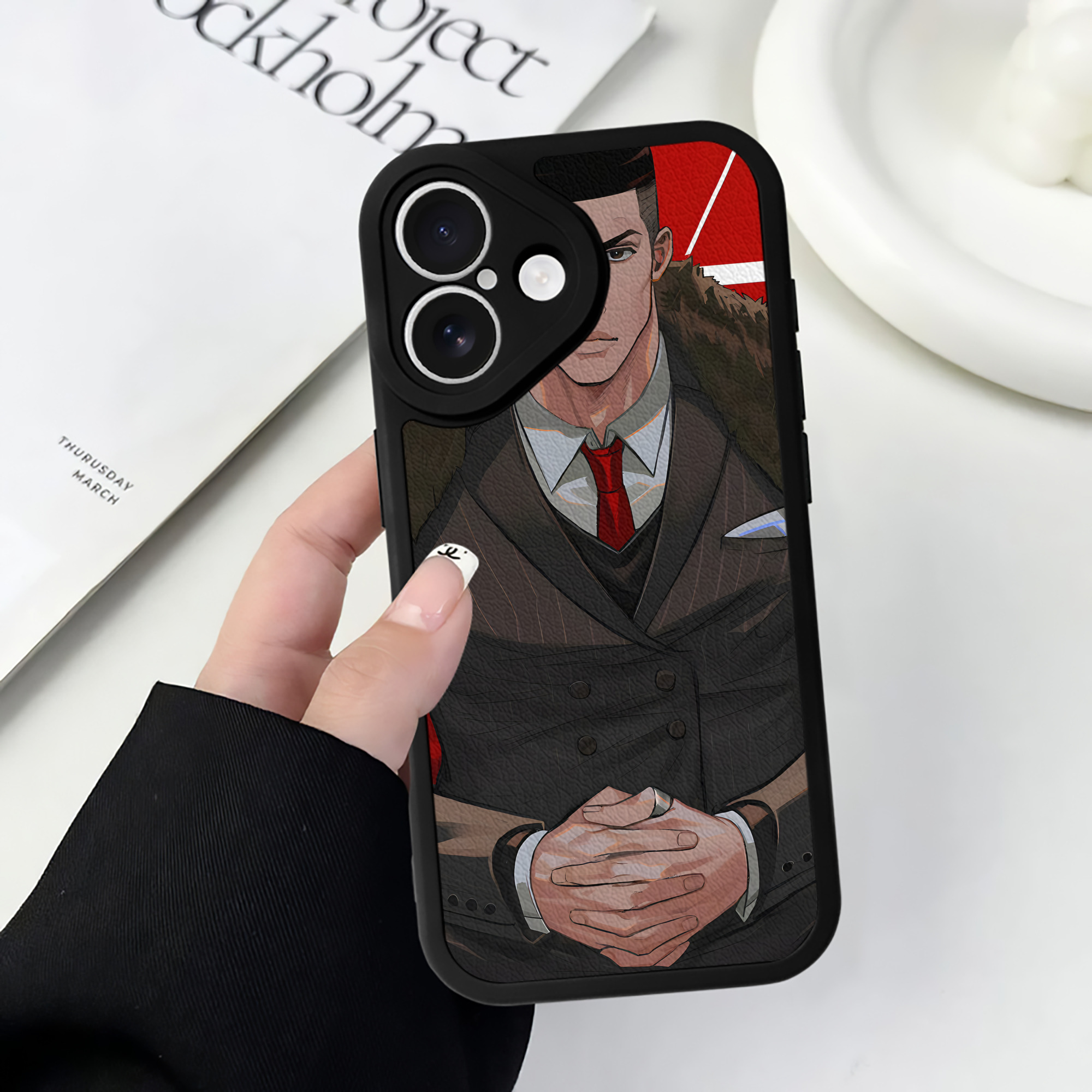 （画像用） SLAM DUNK／スラムダンク 【iPhone 16シリーズ対応】シリコンスマホケース（レザー調） 材質：シリコン